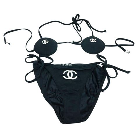 chanel bikini vintage|Vintage Chanel swimwear.